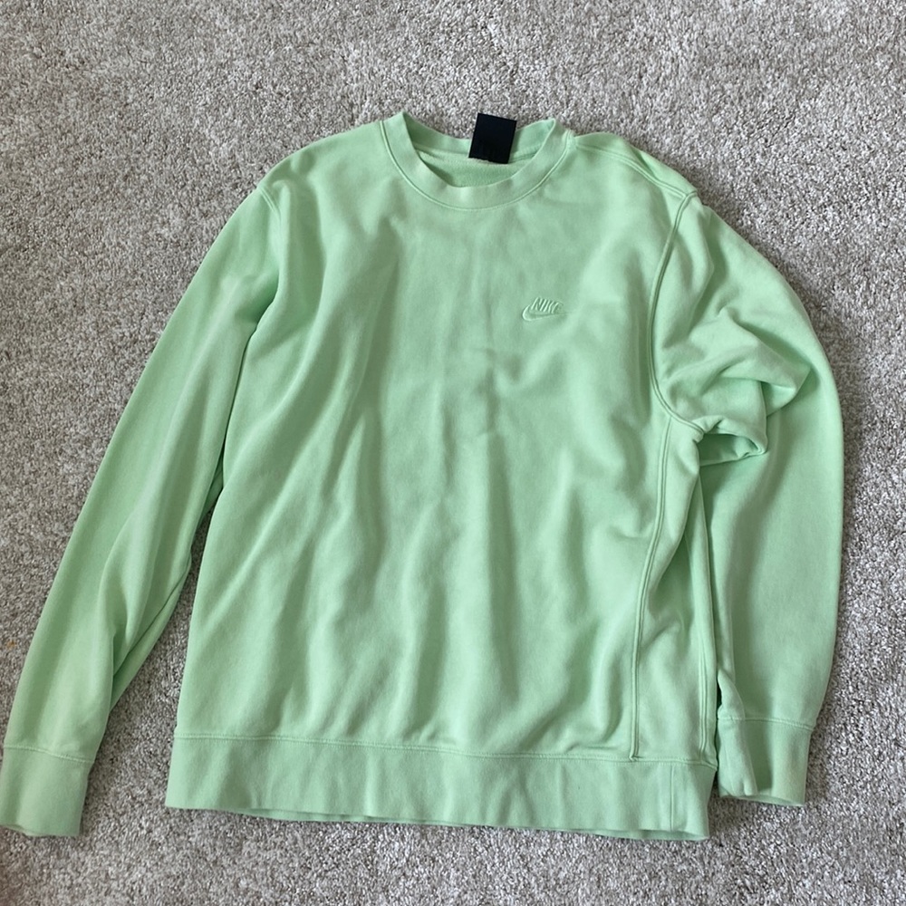 nike neon green sweatshirt
